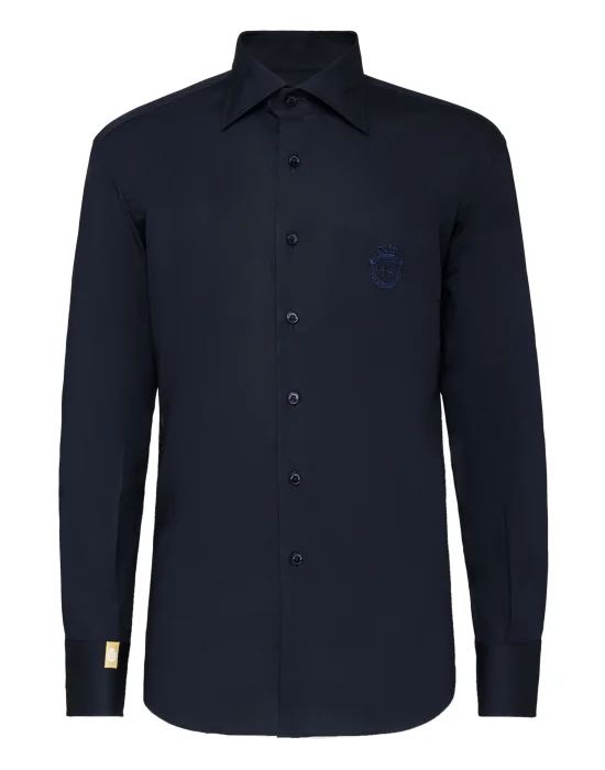 Shirt Gold Cut LS/Milano Crest