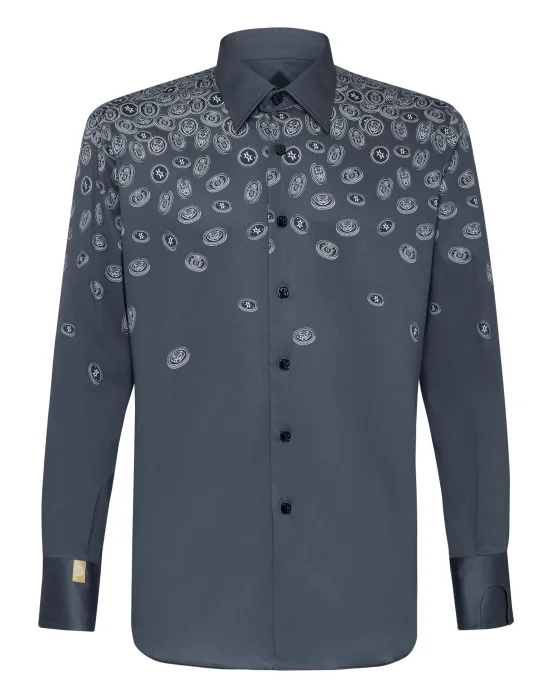 Shirt Silver Cut LS/Milano Gold