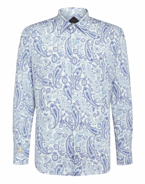 Shirt Silver Cut LS/Milano Paisley