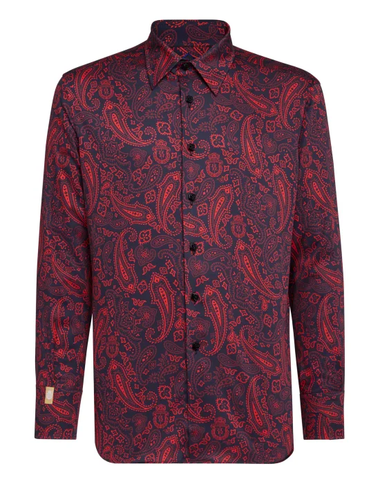 Shirt Silver Cut LS/Milano Paisley