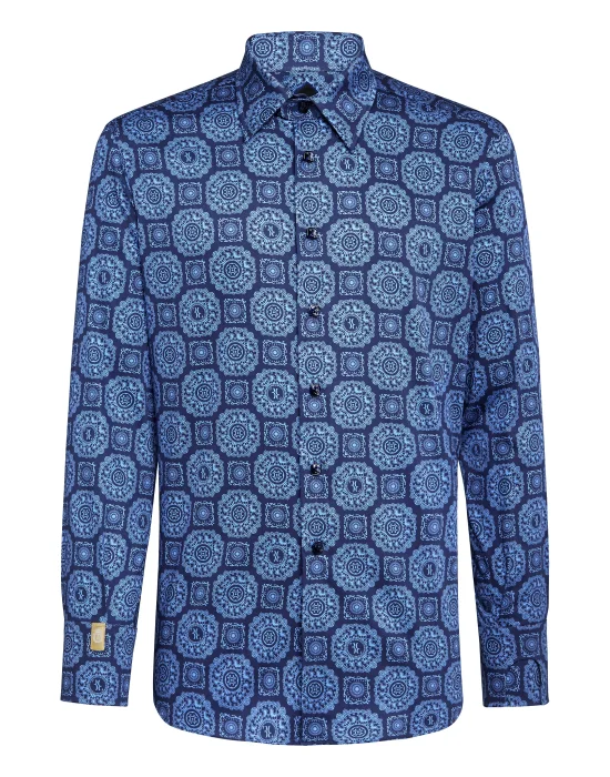 Shirt Silver Cut LS/Milano Paisley