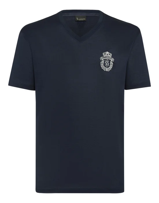 T-shirt V-Neck SS Crest