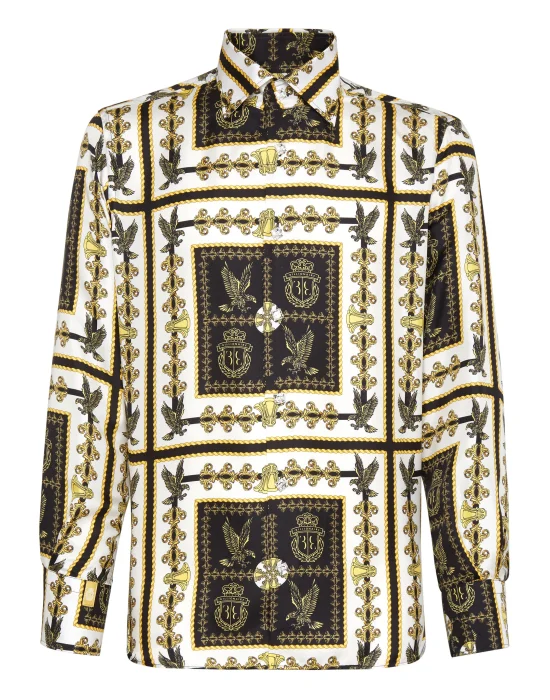 Silk Shirt Silver Cut LS/Flavio Falcon