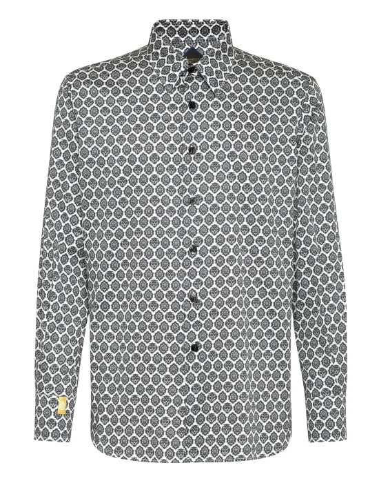 Shirt Silver Cut LS/Flavio Lion