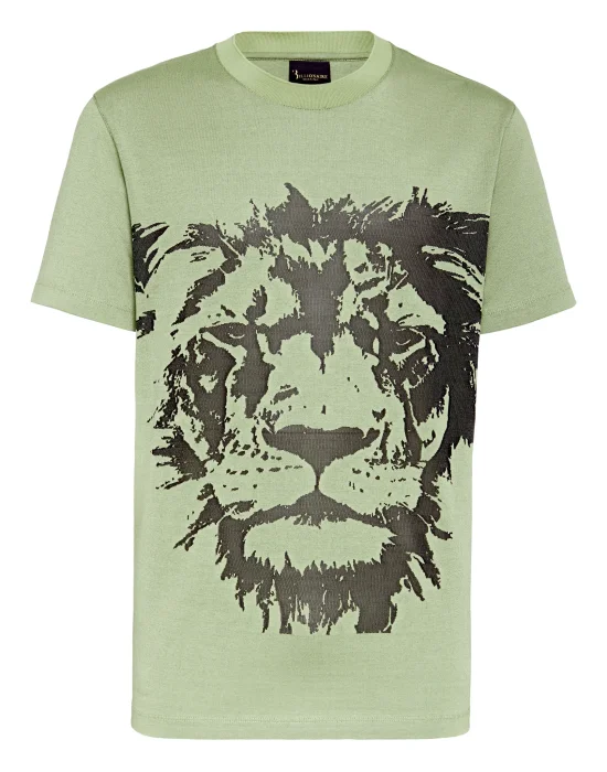 T-shirt Round Neck SS Jacquard Lion