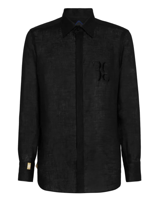 Linen Shirt Silver Cut LS