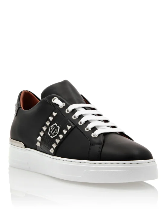 Leather Lo-Top Sneakers The Plein Original TM