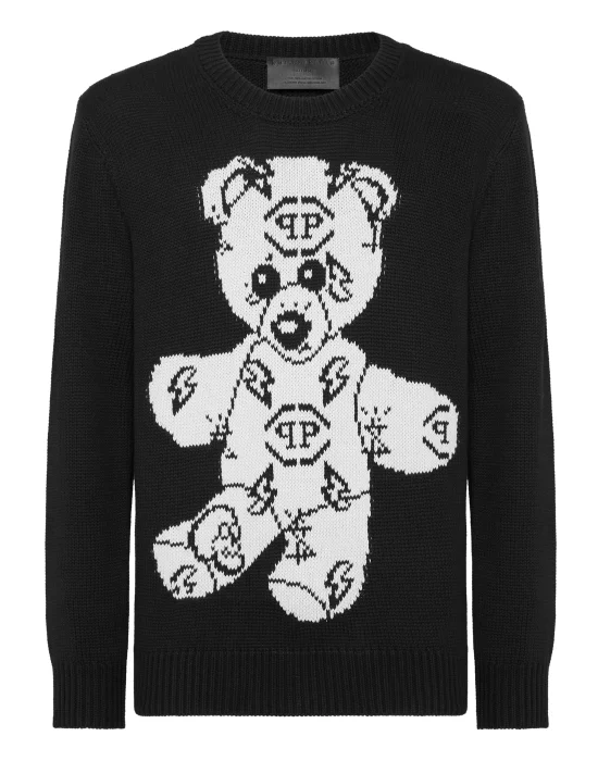 Round Neck Pullover Teddy Bear