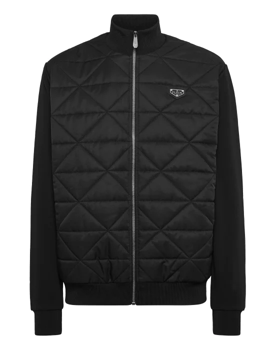 Fleece and Nylon Padded Jacket