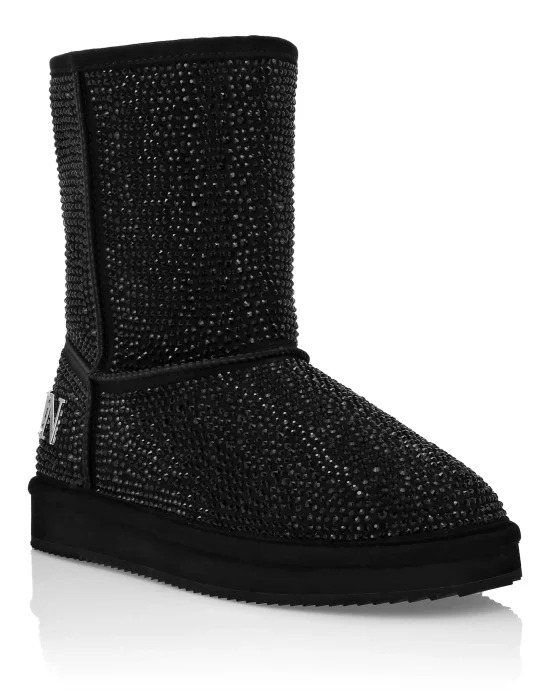 Mid Flat Boots Stones