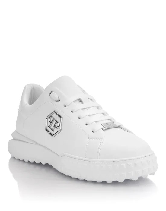 Nappa Leather Low-Top Sneakers Hexagon