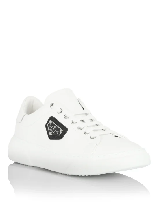Leather Lo-Top Sneakers Iconic Plein