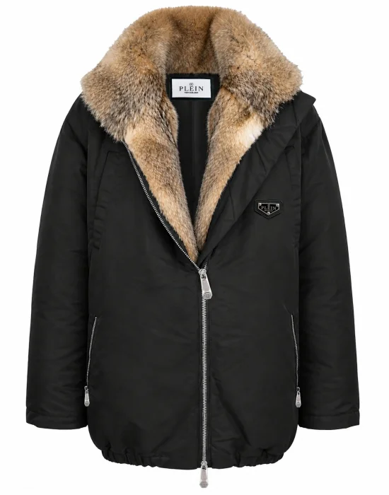 Fur Nylon Puffer Jacket