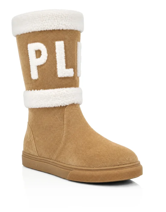 Suede Boots Montone Plein