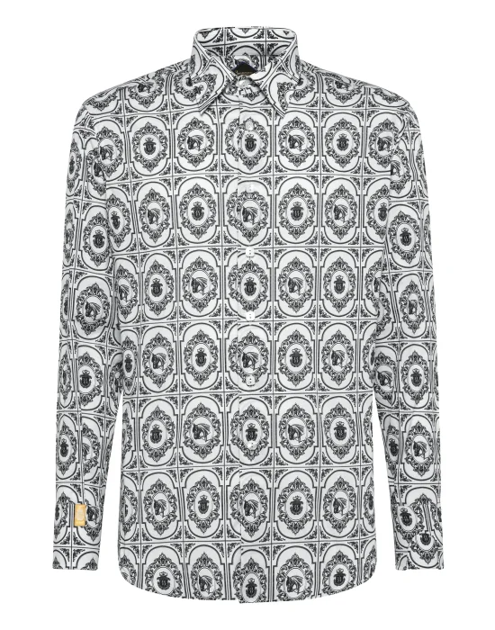 Shirt Gold Cut LS/Milano Horses