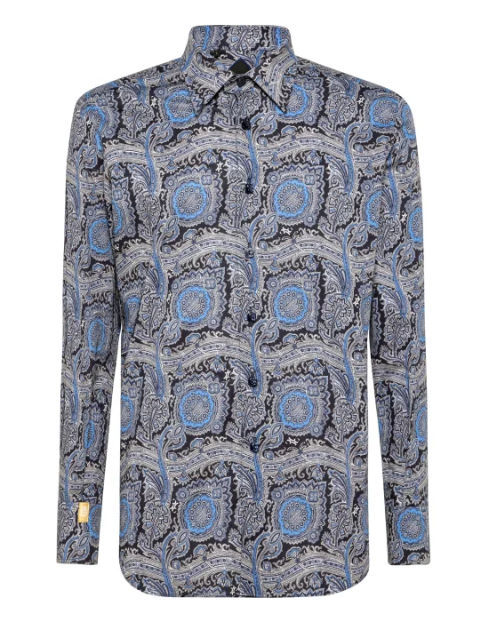 Shirt Silver Cut LS/Milano Paisley