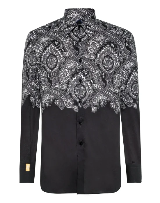 Shirt Silver Cut LS/Milano Paisley