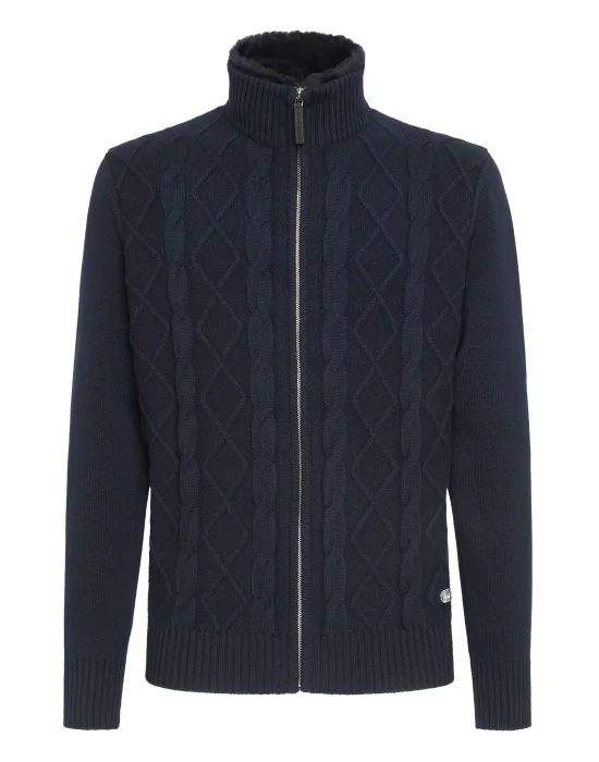 Fur Knit Jacket Luxury