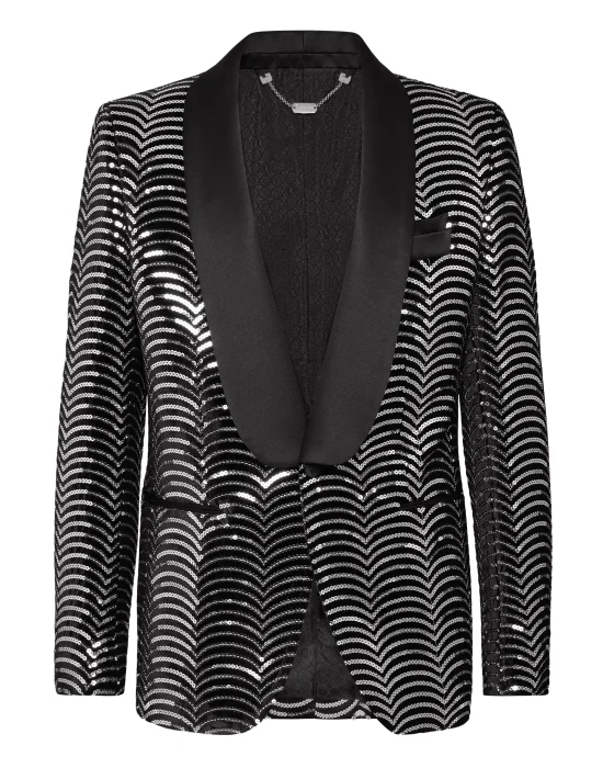 Blazer Super Slim Fit Paillettes