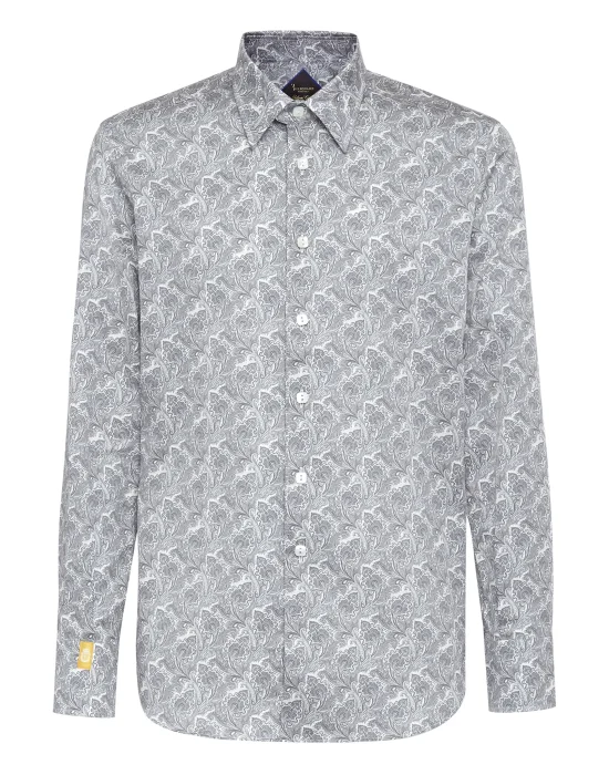 Shirt Silver Cut LS/Milano Paisley