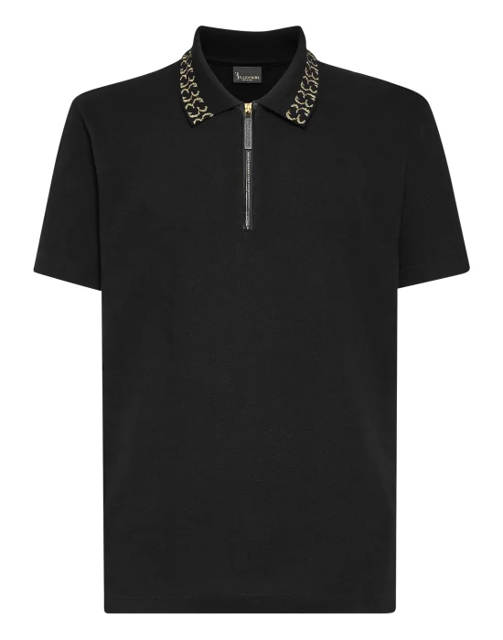 Polo shirt SS Jacquard Double B