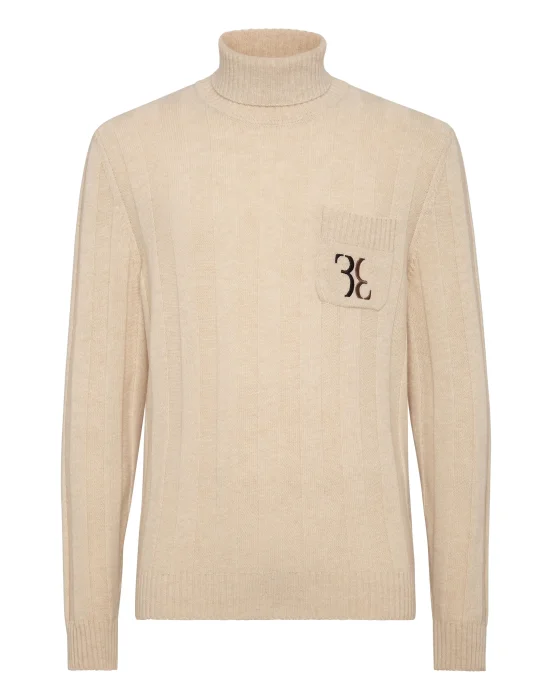 Wool Turtle Neck LS Double B