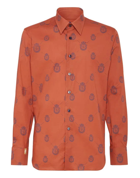 Shirt Silver Cut LS Crest