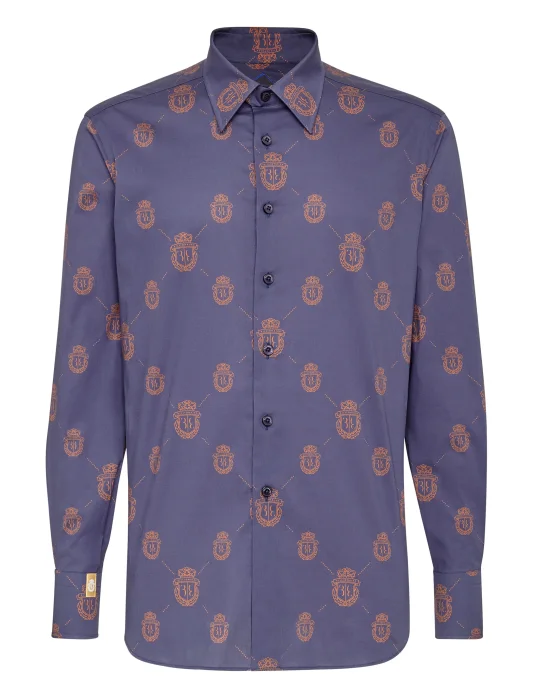 Shirt Silver Cut LS Crest
