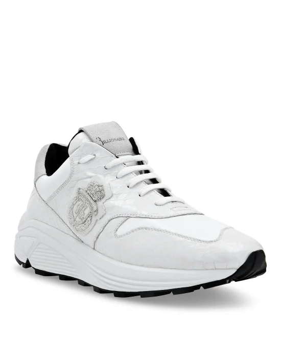 Python Leather Runner Wolf