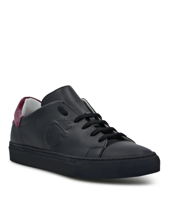 Leather Lo-Top Sneakers Crest
