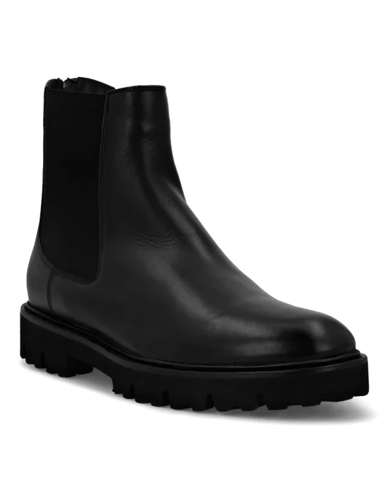 Leather Boots Low Flat Iconic