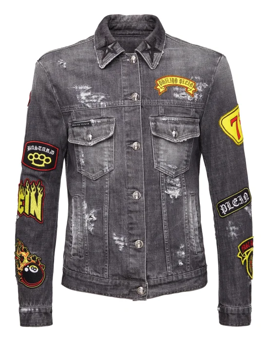 Denim Jacket "Too far"