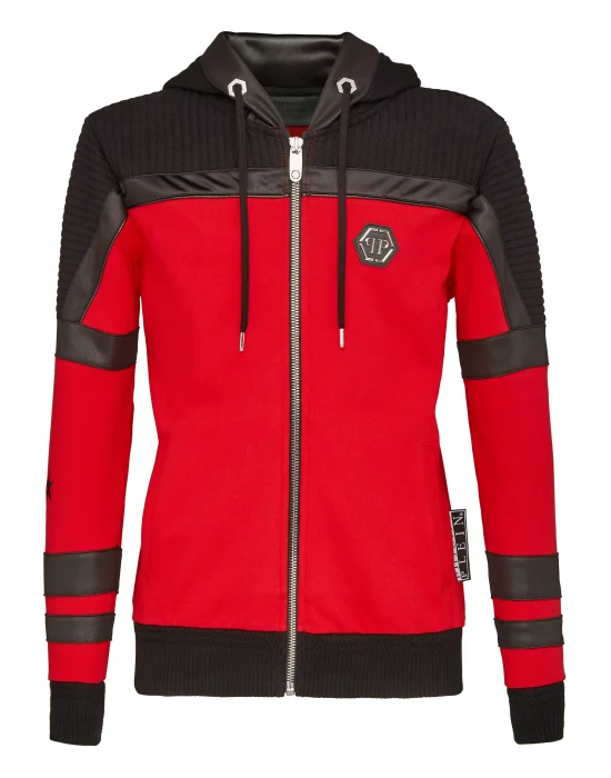 Hoodie Sweatjacket "They Make Me Run"