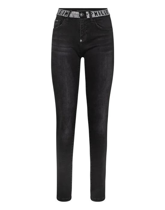 Slim Fit Crystal Plein
