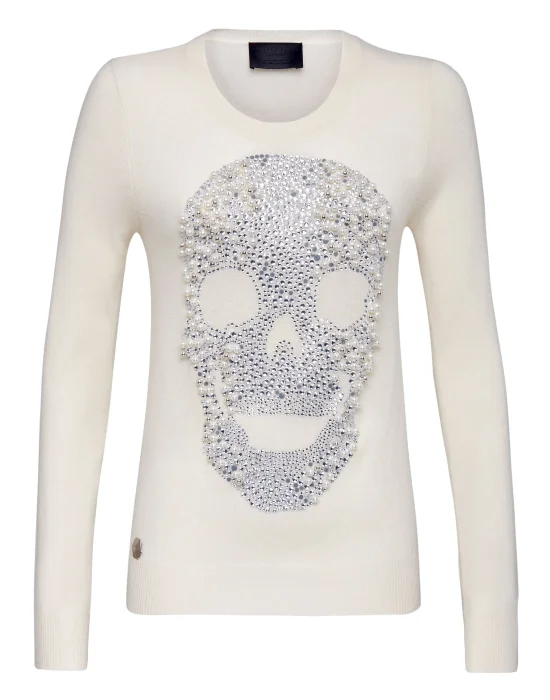 Pullover Round Neck LS Skull