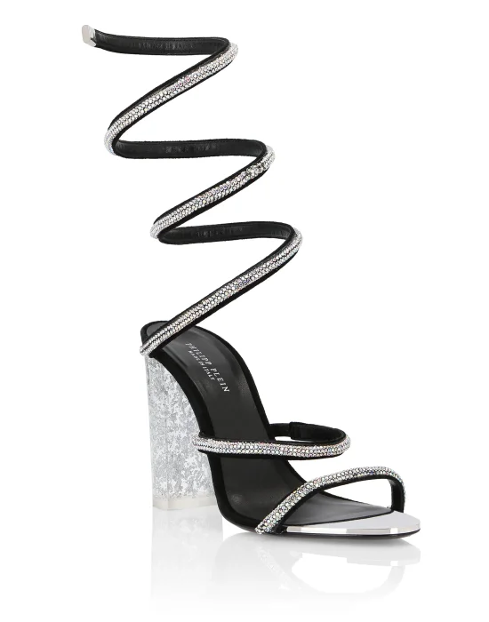 Sandals High Heels Crystal