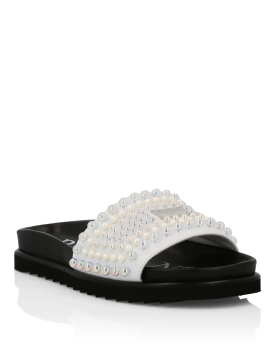 Sandals Flat Crystal