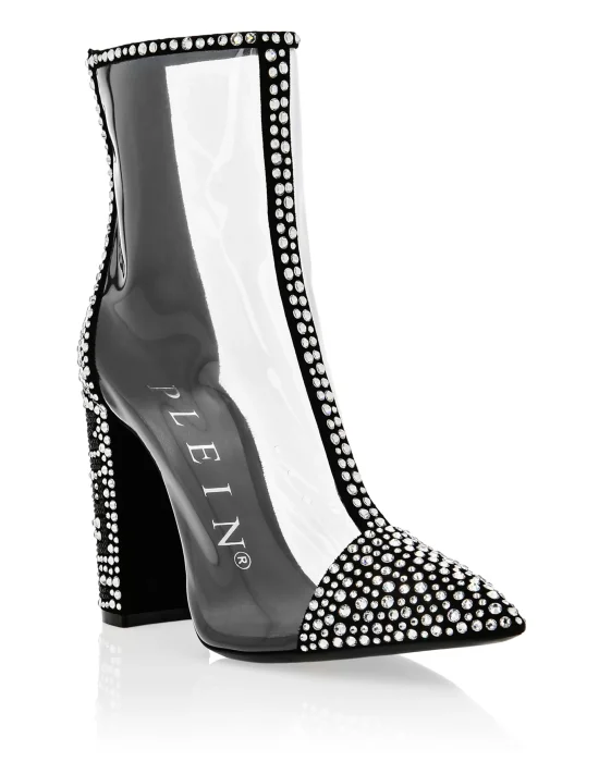 Boots High Heels Mid Crystal