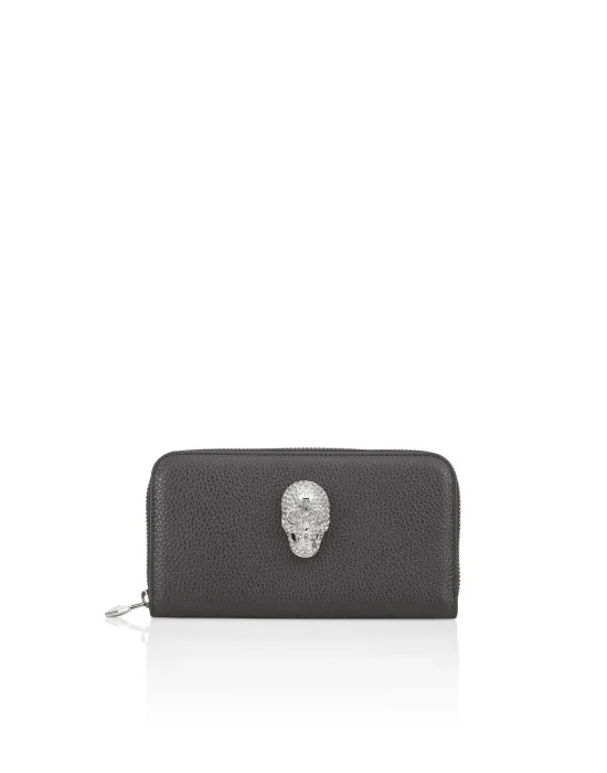 Continental wallet Skull crystal