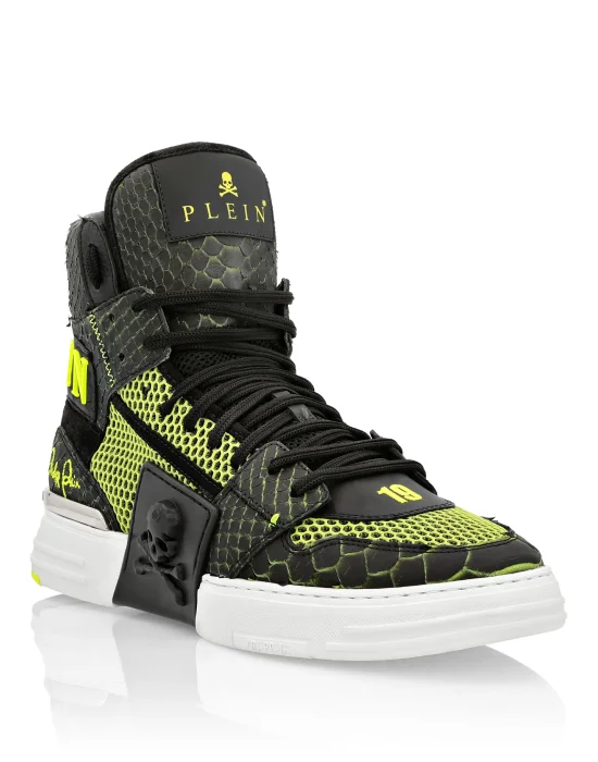 HI-TOP SNEAKERS PHANTOM KICK$ PYTHON SKULL