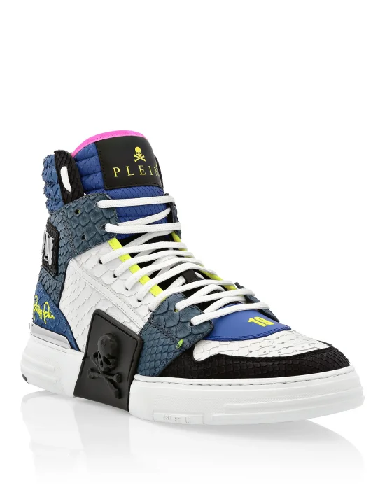 HI-TOP SNEAKERS PHANTOM KICK$ PYTHON SKULL