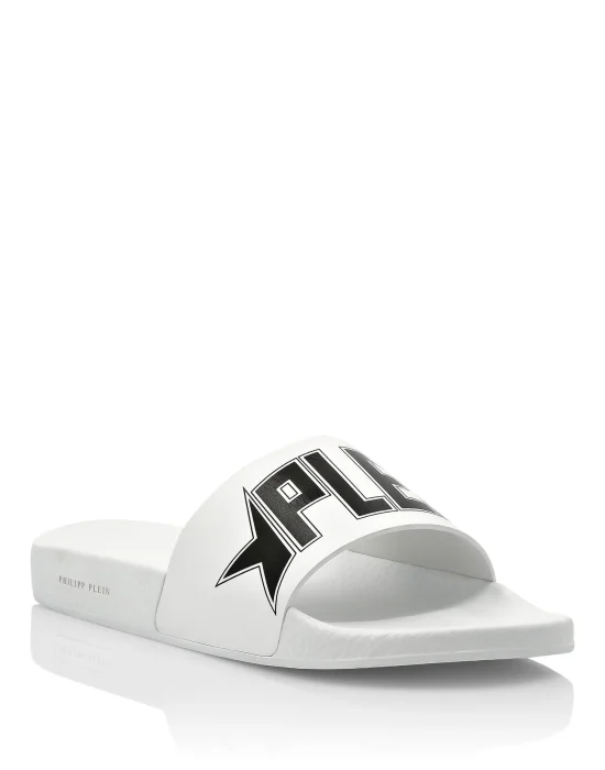 Flat gummy sandals Plein Star