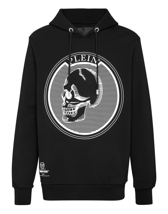 Hoodie sweatshirt Outline Skull