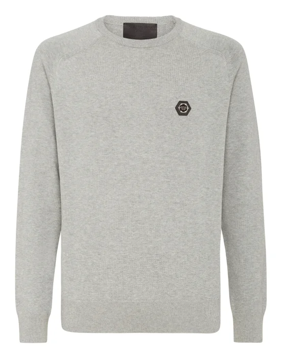 Cotton Pullover Round Neck LS