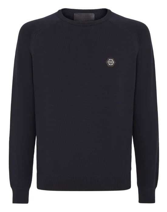 Cotton Pullover Round Neck LS