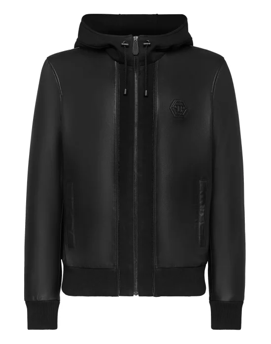 Soft Leather Jacket Slim Fit Iconic Plein