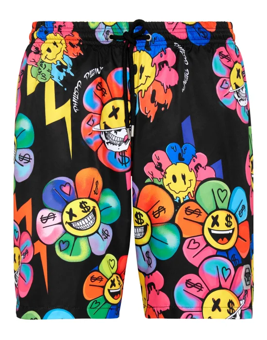 Beachwear Short Trousers Flowers
