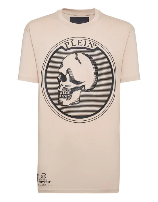 T-shirt Round Neck SS Outline Skull