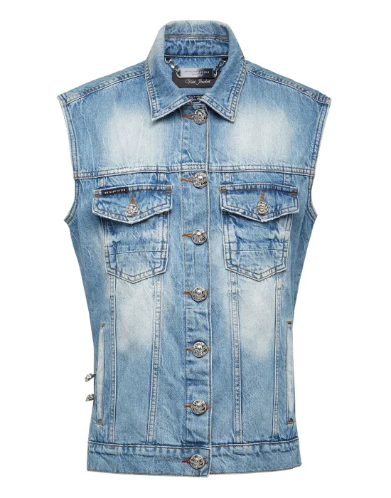 Denim vest Pins