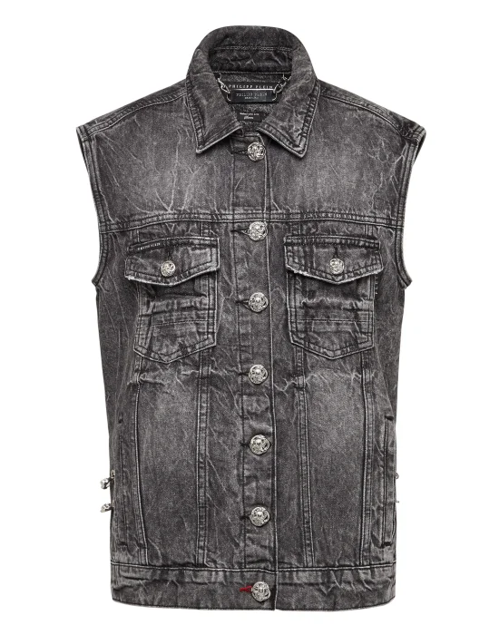 Denim vest Pins